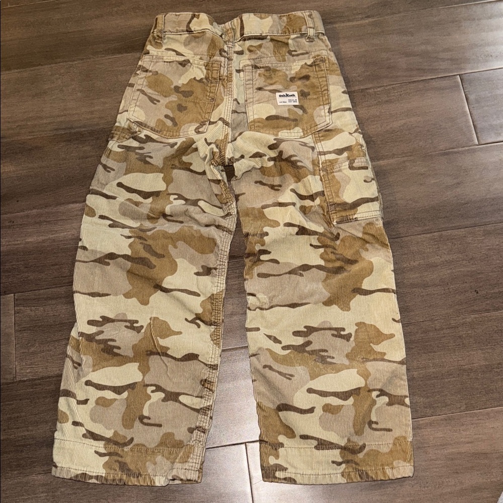 Oshkosh Camo Print Corduroy Pants Youth SZ 7 - Picture 5 of 7